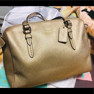 Coach crossbody bag - gold